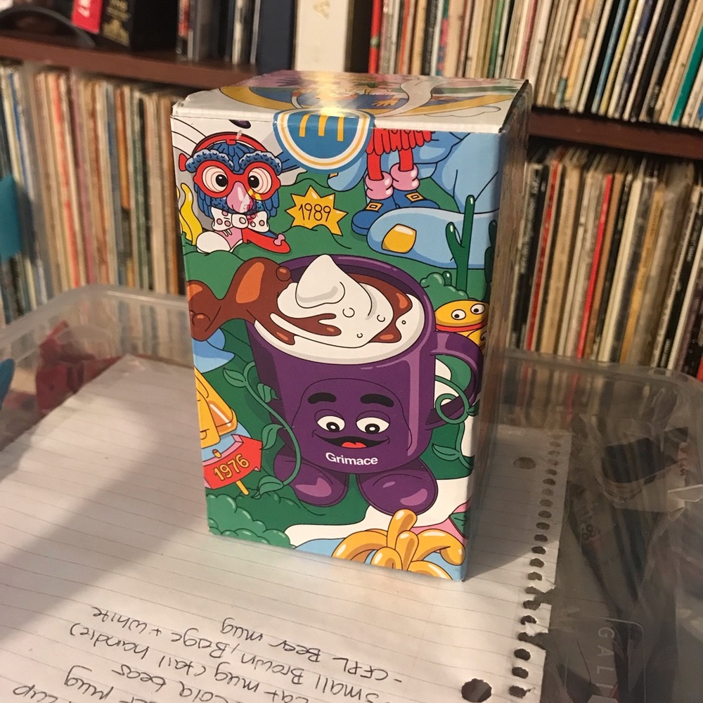 McDonald’s glass - Purple Cartoon Mug Design